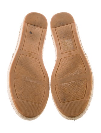 Tory Burch Signature Logo Canvas Espadrilles