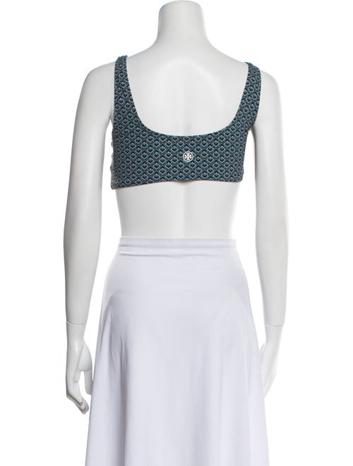 Tory Burch Nylon Printed Crop Top