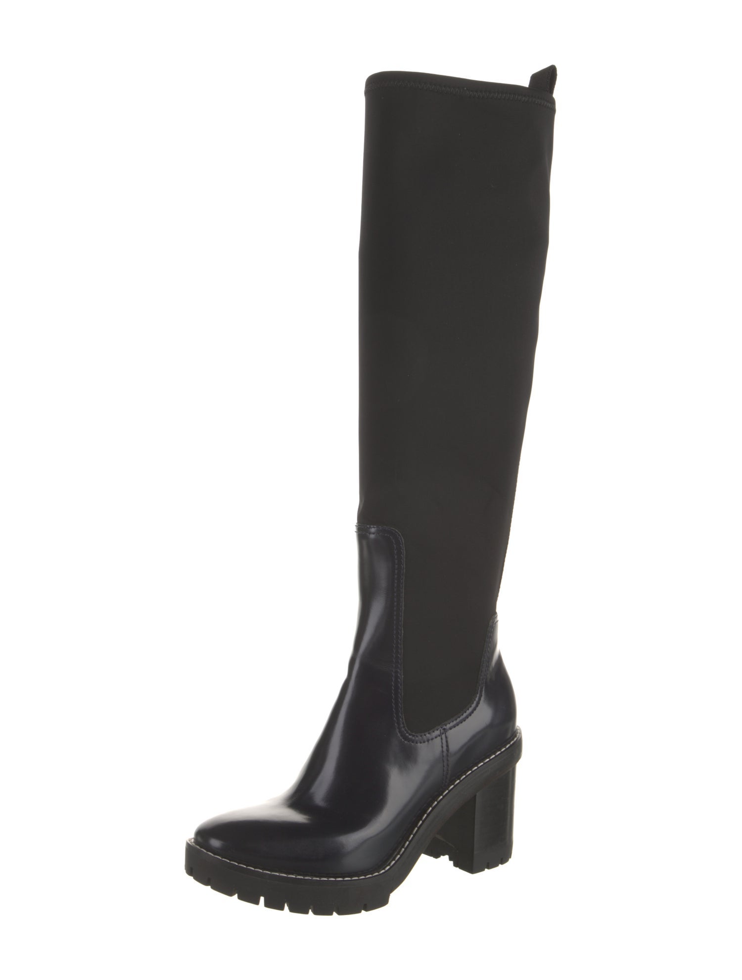 Tory Burch Signature Logo Neoprene Boots