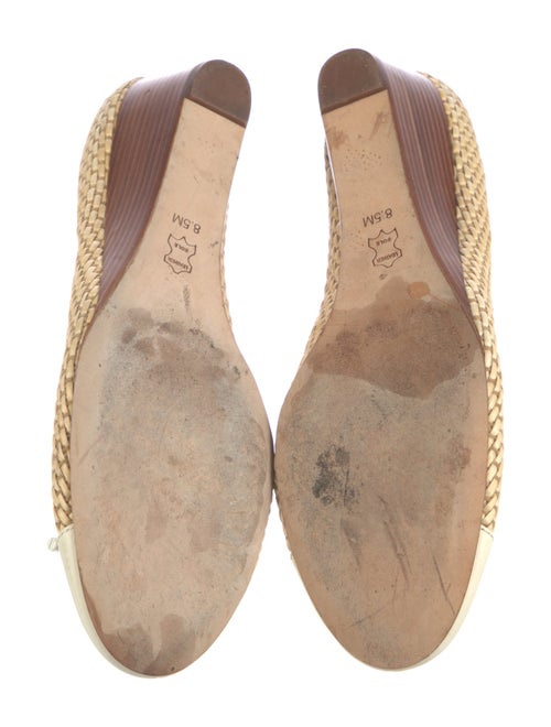 Tory Burch Straw Animal Print Pumps