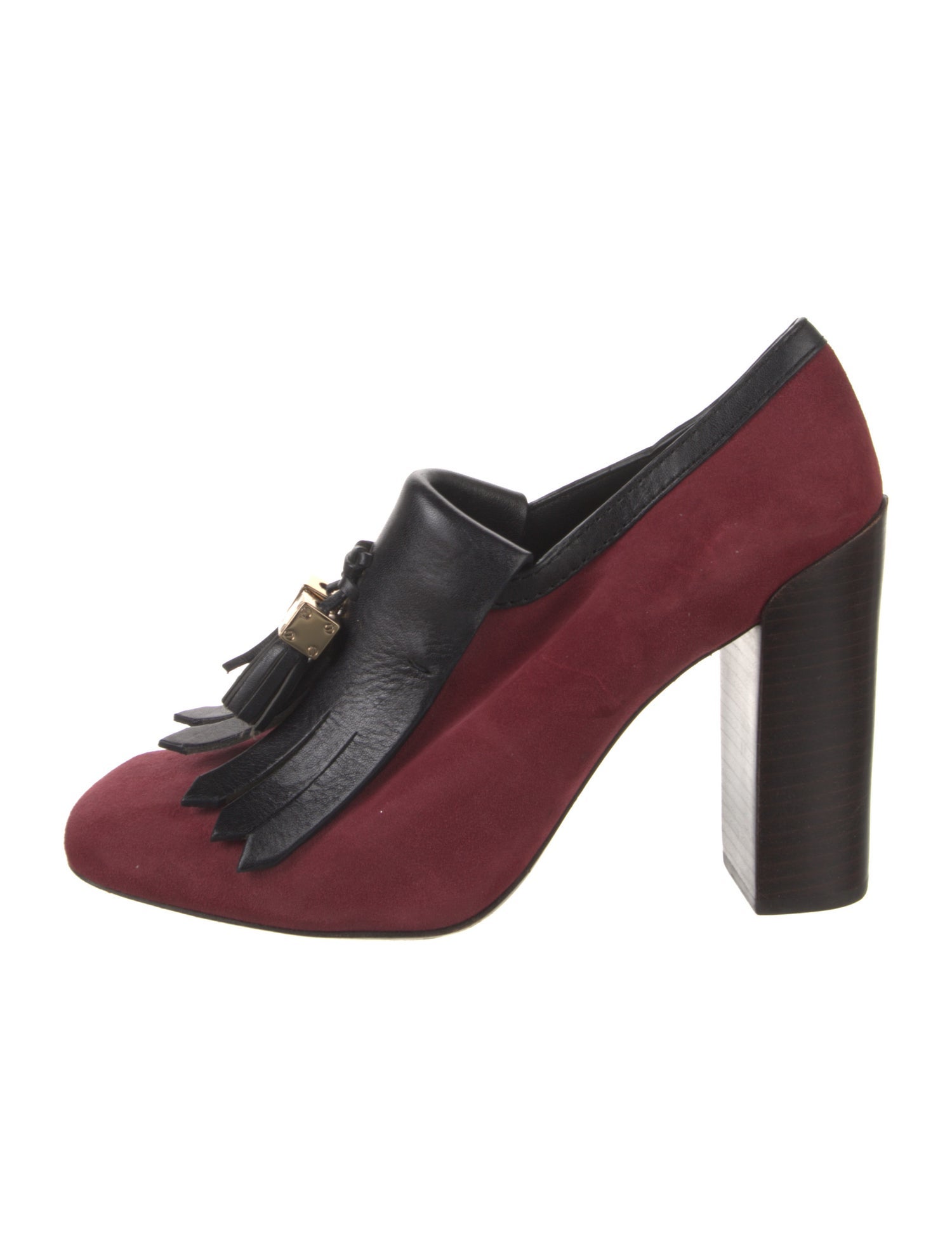 Tory Burch Suede Tassel Accents Pumps