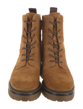 Tory Burch Suede Combat Boots