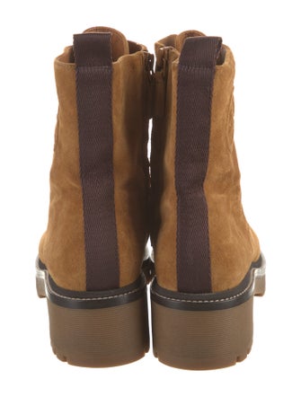 Tory Burch Suede Combat Boots