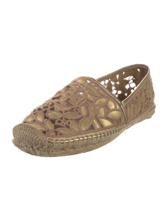 Tory Burch Mesh Floral Print Espadrilles