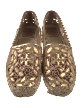 Tory Burch Mesh Floral Print Espadrilles