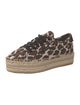Tory Burch Canvas Animal Print Espadrille Sneakers