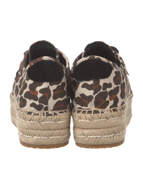 Tory Burch Canvas Animal Print Espadrille Sneakers