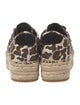 Tory Burch Canvas Animal Print Espadrille Sneakers