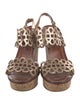 Tory Burch Leather Printed Slingback Sandals