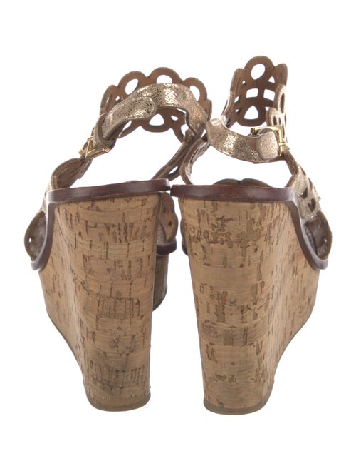 Tory Burch Leather Printed Slingback Sandals