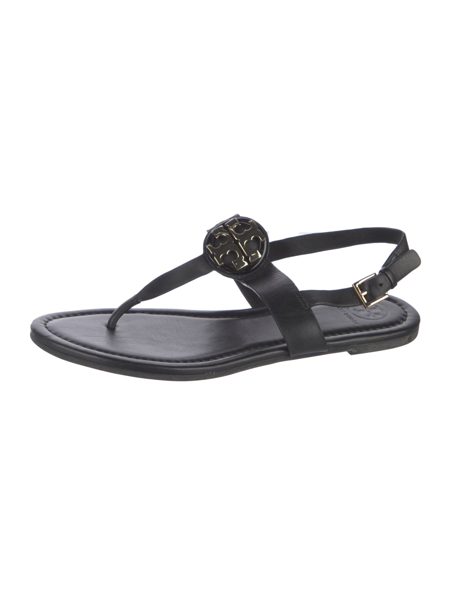 Tory Burch Leather T-Strap Sandals