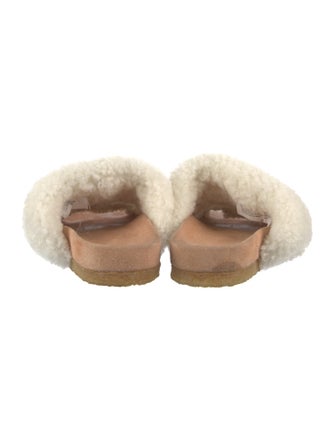 Tory Burch Shearling Slides