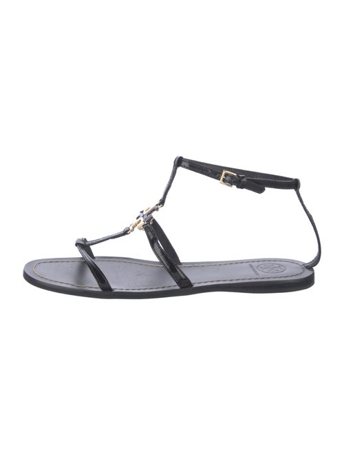 Tory Burch Patent Leather T-Strap Sandals