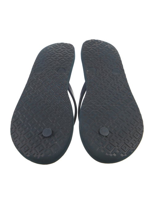 Tory Burch Rubber Floral Print Flip Flops