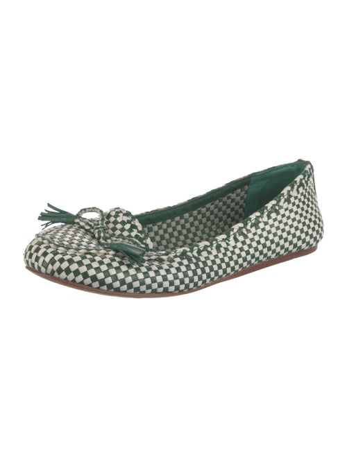 Tory Burch Leather Printed Ballet Flats