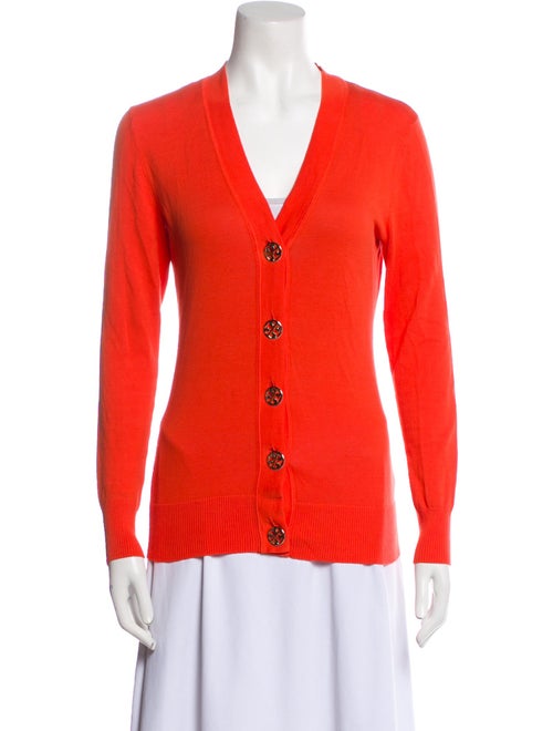 Tory Burch V-Neck Long Sleeve Top