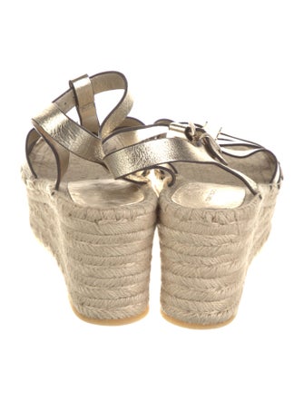 Tory Burch Leather Braided Accents Espadrilles