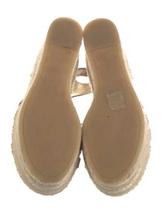 Tory Burch Leather Braided Accents Espadrilles