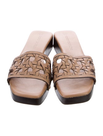 Tory Burch Leather Slides