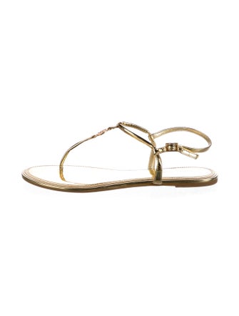Tory Burch Leather T-Strap Sandals