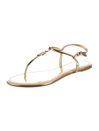 Tory Burch Leather T-Strap Sandals