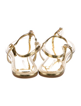 Tory Burch Leather T-Strap Sandals