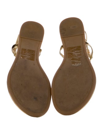 Tory Burch Leather T-Strap Sandals