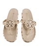 Tory Burch Leather Studded Accents Flip Flops