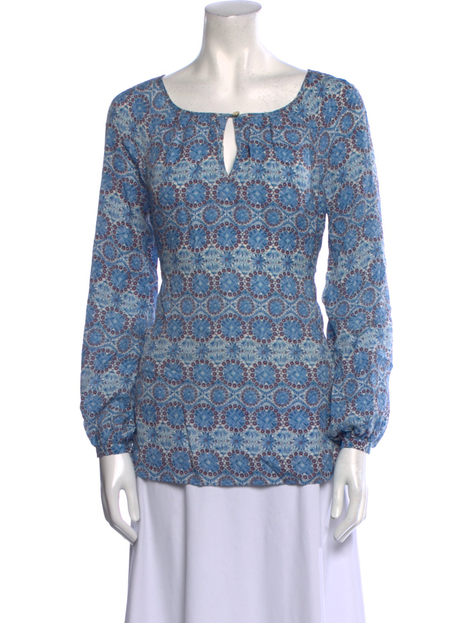 Tory Burch Silk Printed Blouse