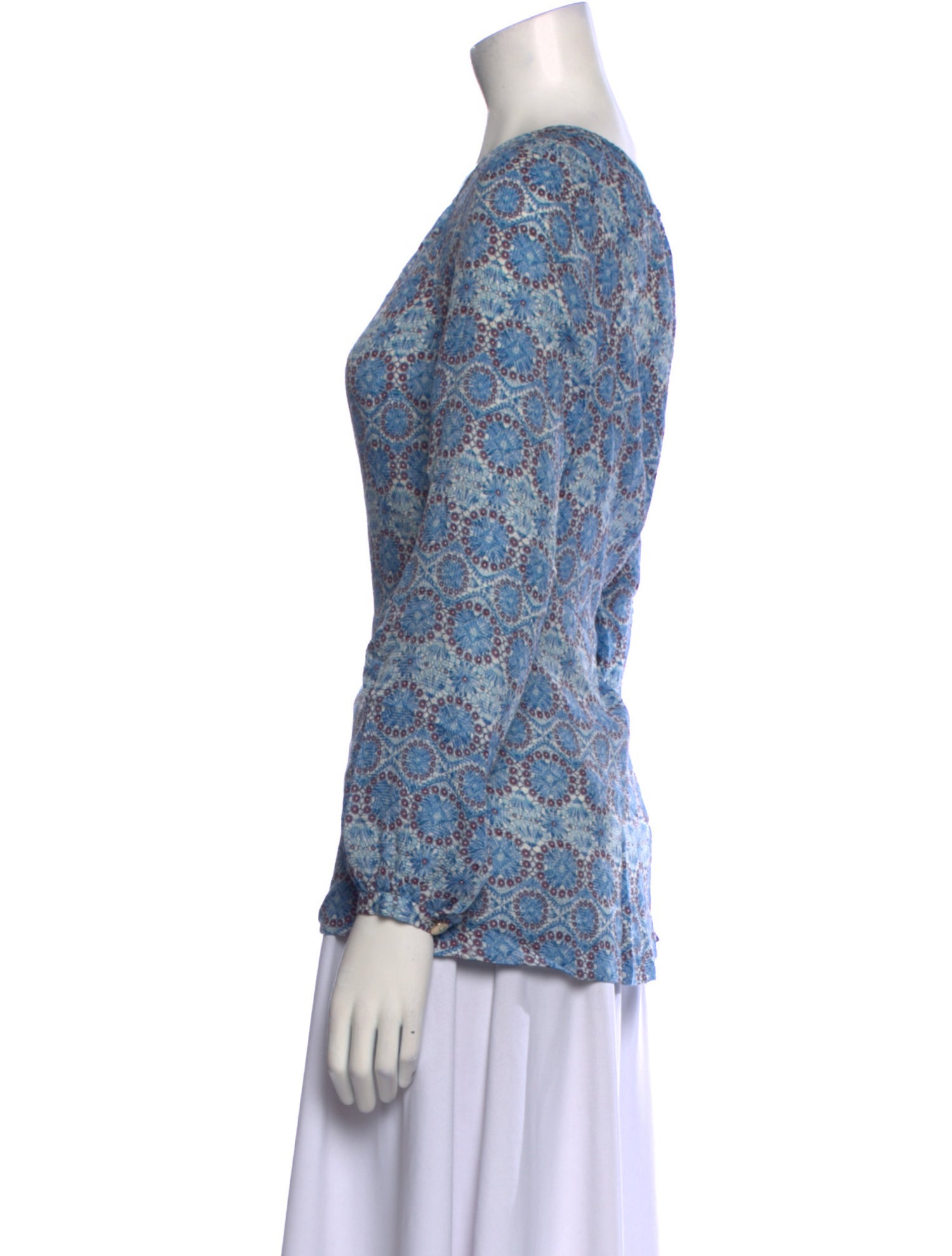 Tory Burch Silk Printed Blouse