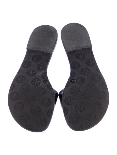 Tory Burch Signature Logo Leather Slides
