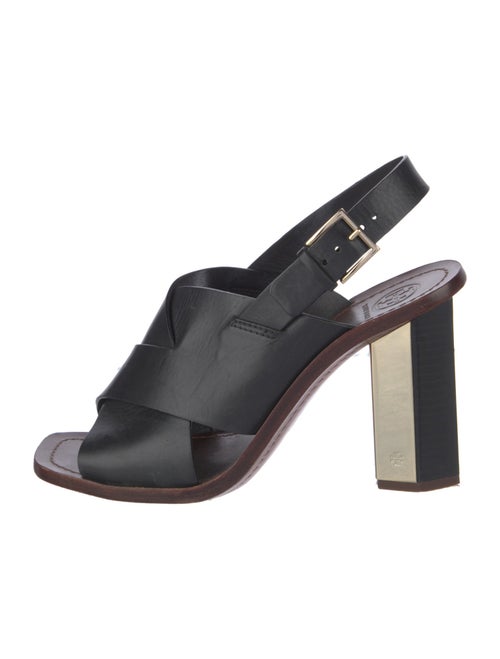 Tory Burch Leather Slingback Sandals
