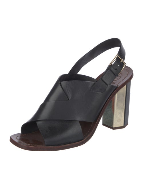 Tory Burch Leather Slingback Sandals