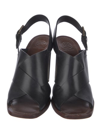 Tory Burch Leather Slingback Sandals