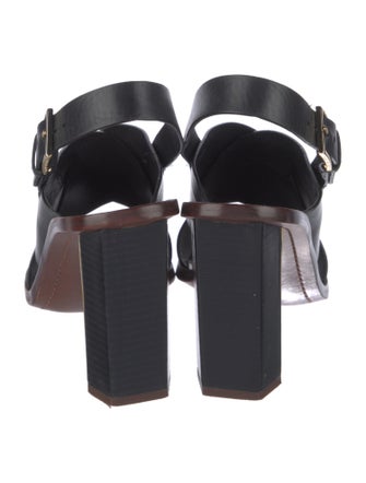 Tory Burch Leather Slingback Sandals