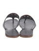 Tory Burch Signature Logo Leather Slides