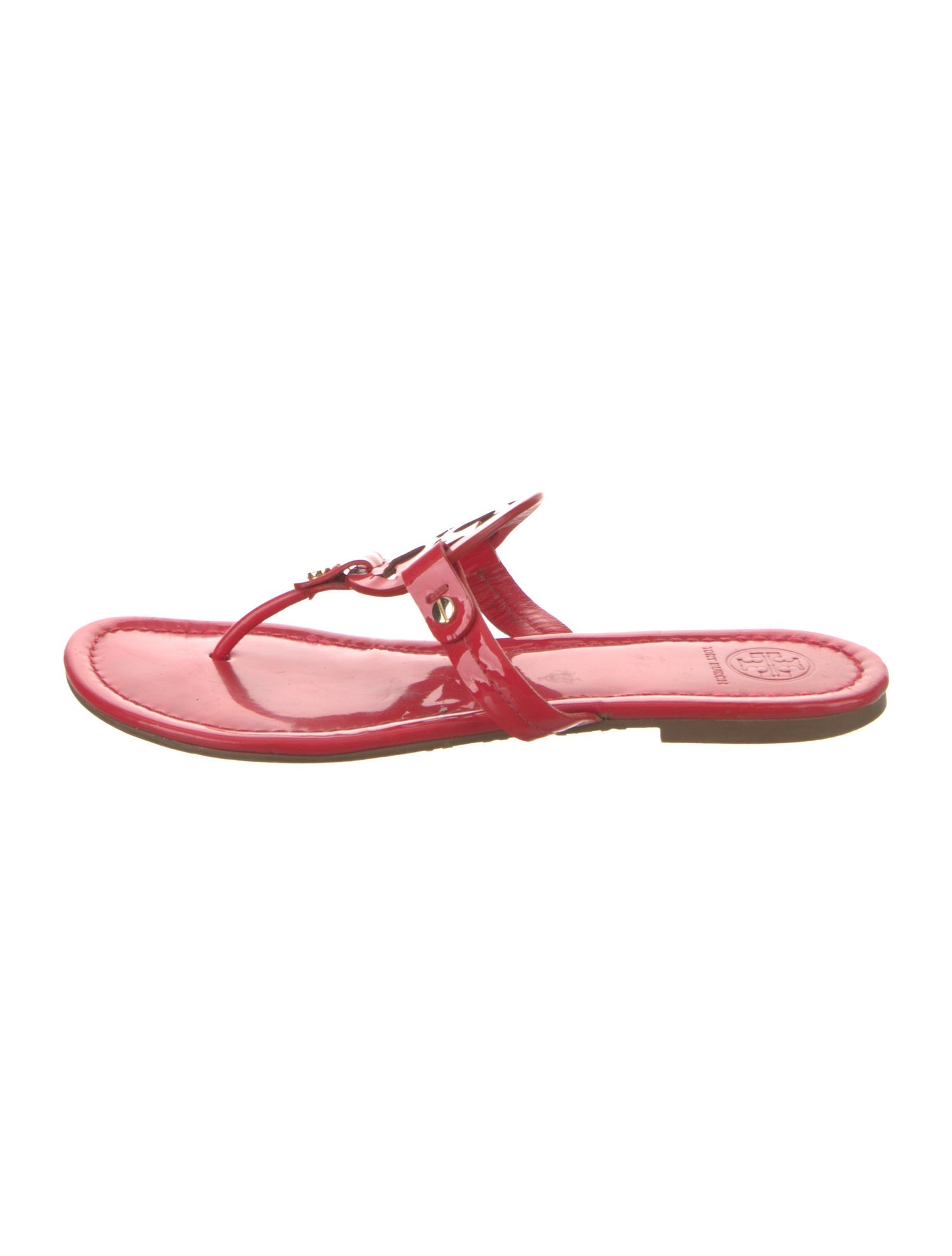 Tory Burch Patent Leather Flip Flops
