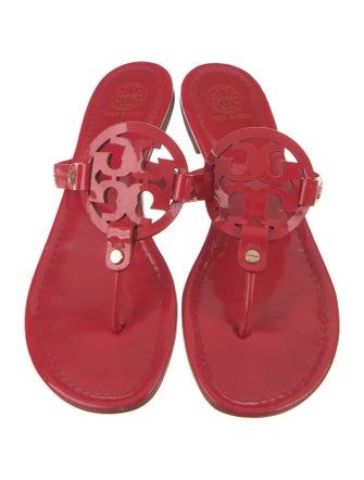 Tory Burch Patent Leather Flip Flops