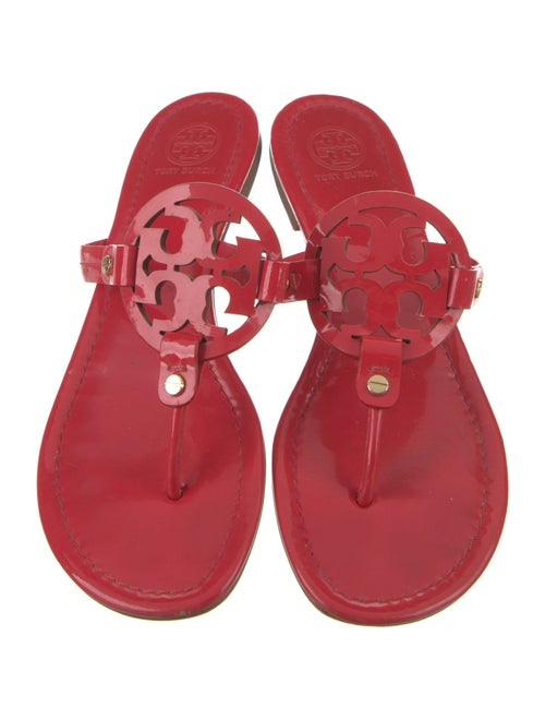 Tory Burch Patent Leather Flip Flops
