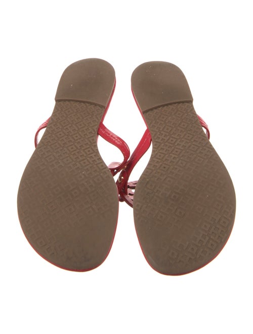 Tory Burch Patent Leather Flip Flops
