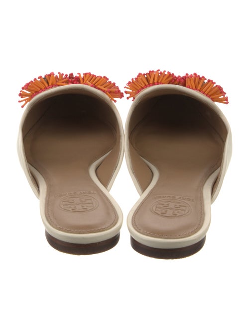 Tory Burch Leather Beaded Accents Mules