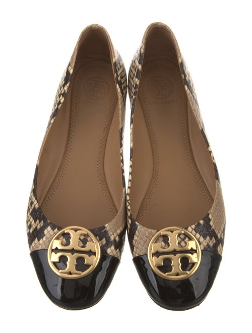 Tory Burch Leather Printed Ballet Flats