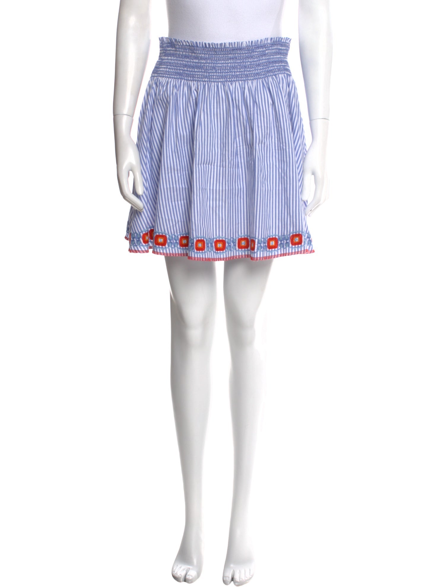 Tory Burch Striped Mini Skirt