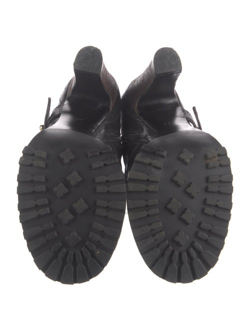 Tory Burch Leather Studded Accents Moto Boots