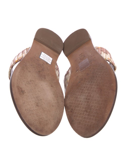 Tory Burch Leather Patterned Slides