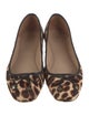 Tory Burch Ponyhair Animal Print Ballet Flats