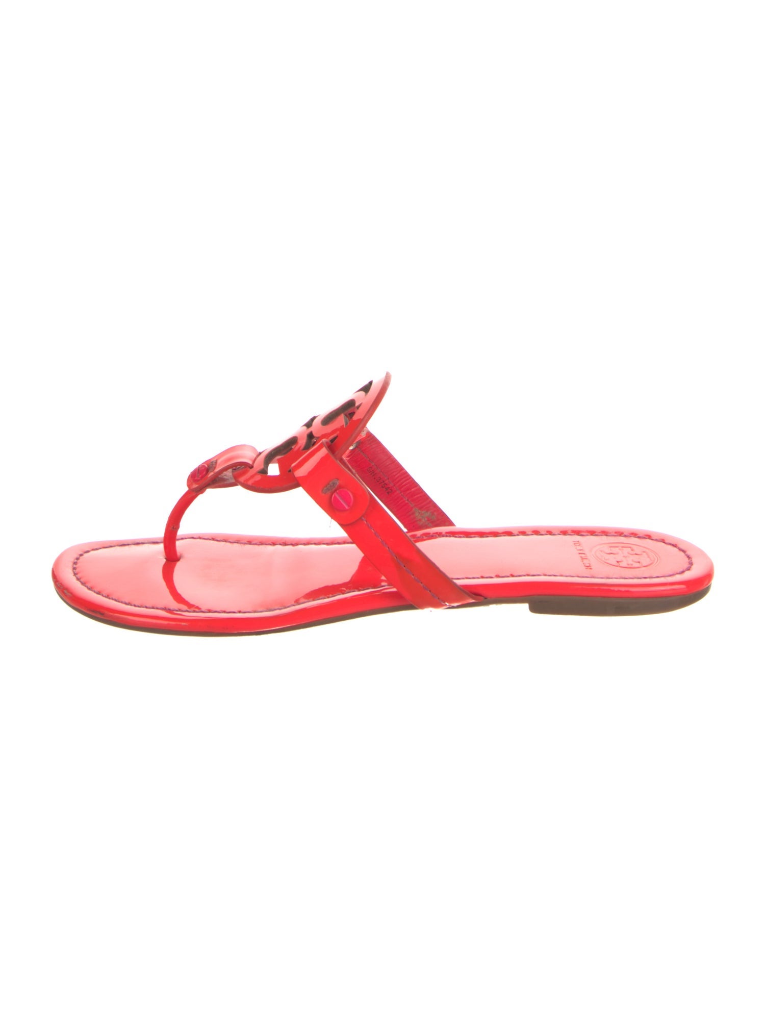 Tory Burch Patent Leather Flip Flops