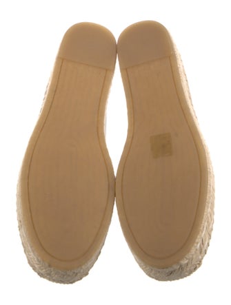 Tory Burch Leather Whipstitch Trim Espadrilles