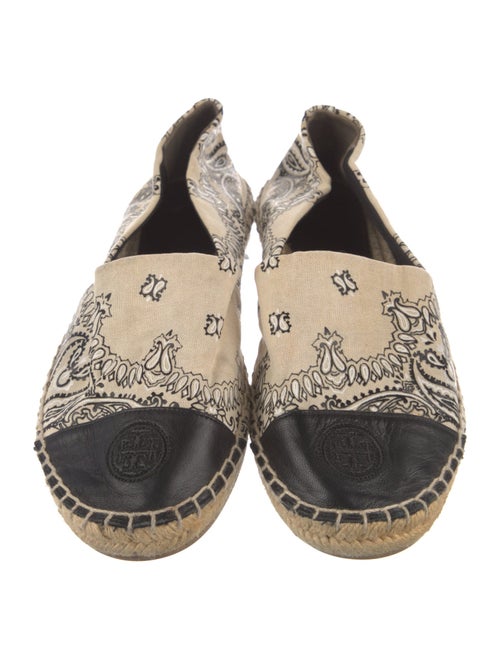 Tory Burch Canvas Paisley Print Espadrilles