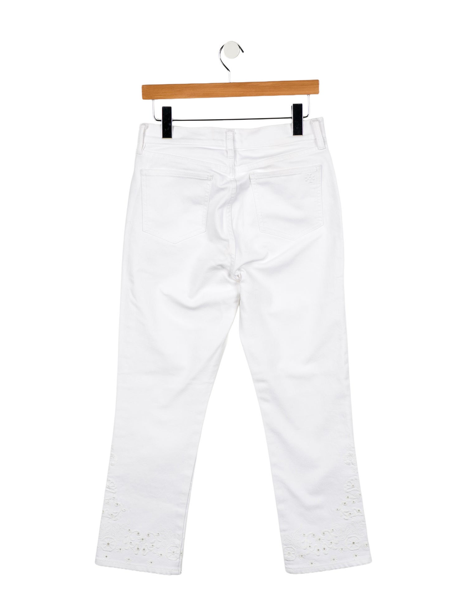 Tory Burch High-Rise Straight Leg Jeans